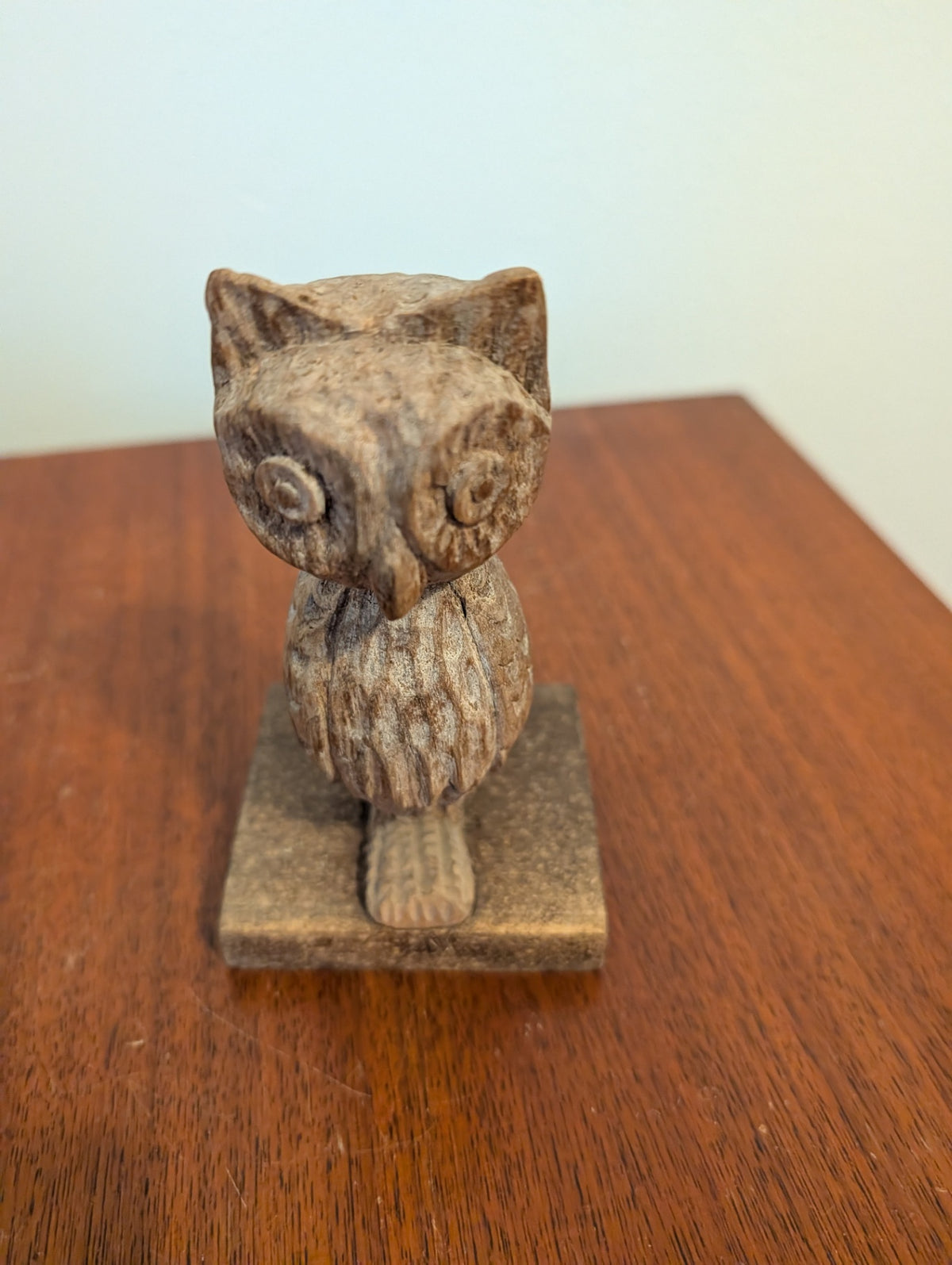 Ecuadorian Wooden Hand Carved Owl