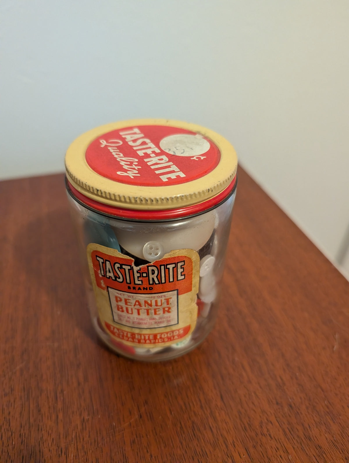 Taste Right Peanut Butter Jar with Buttons