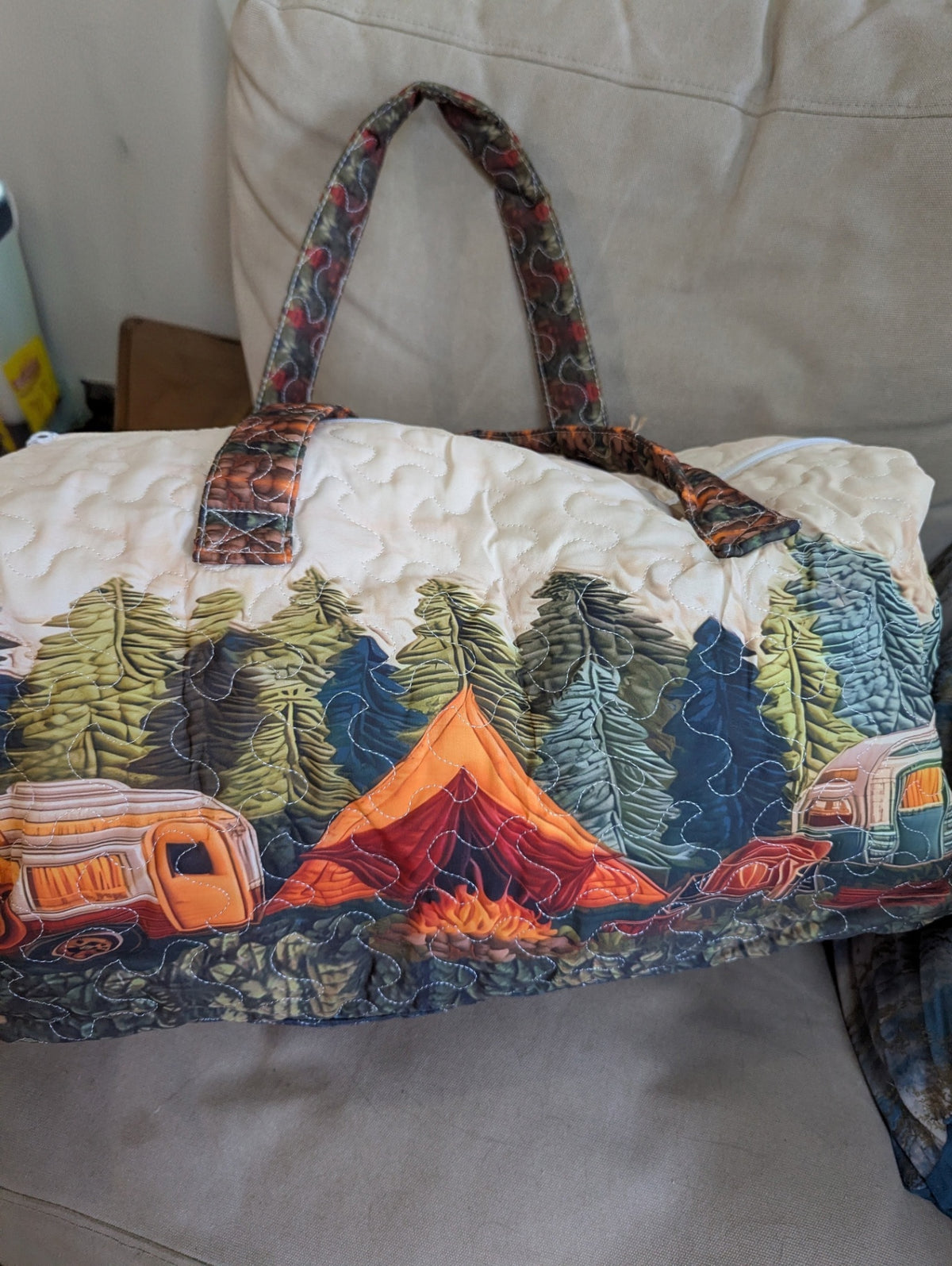 Quilted weekender