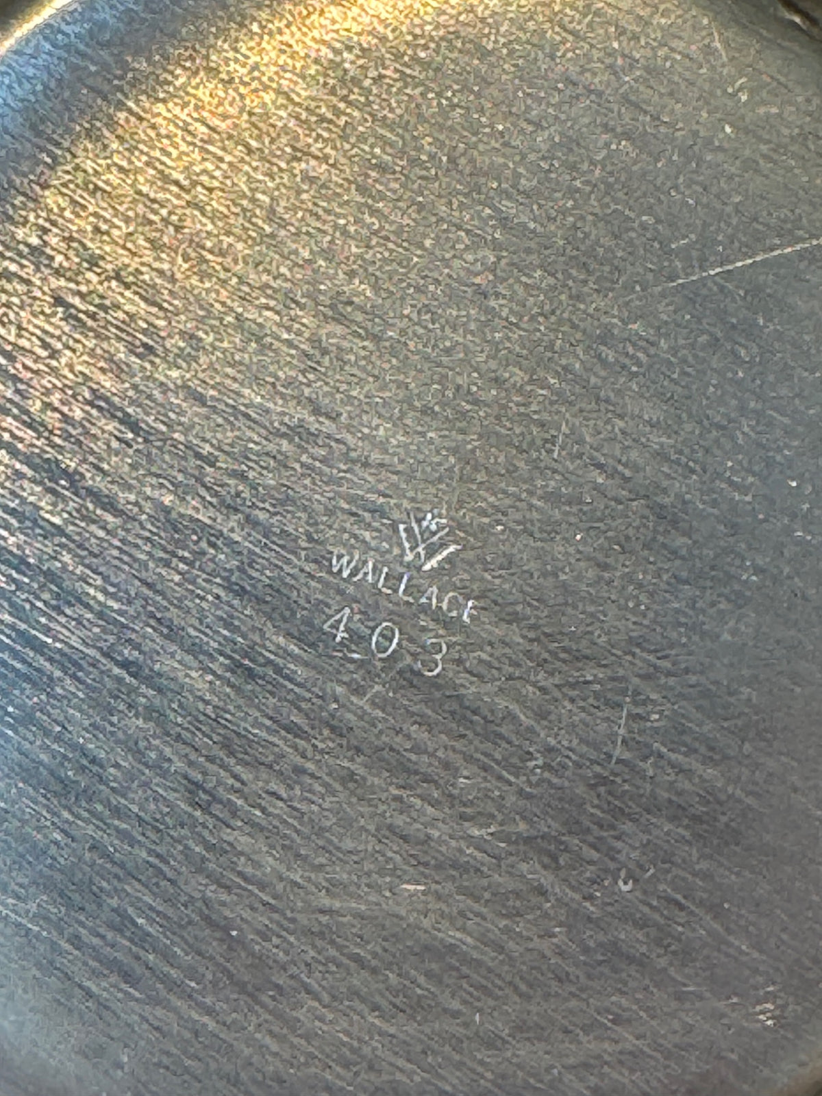 Wallace Baraque #403 5" silver plate Bonbon dish Excellent