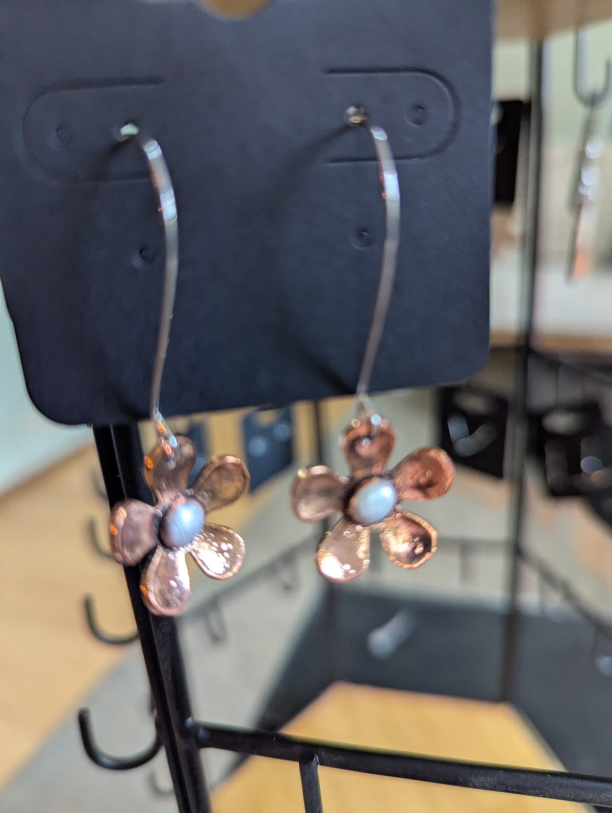 Copper earrings