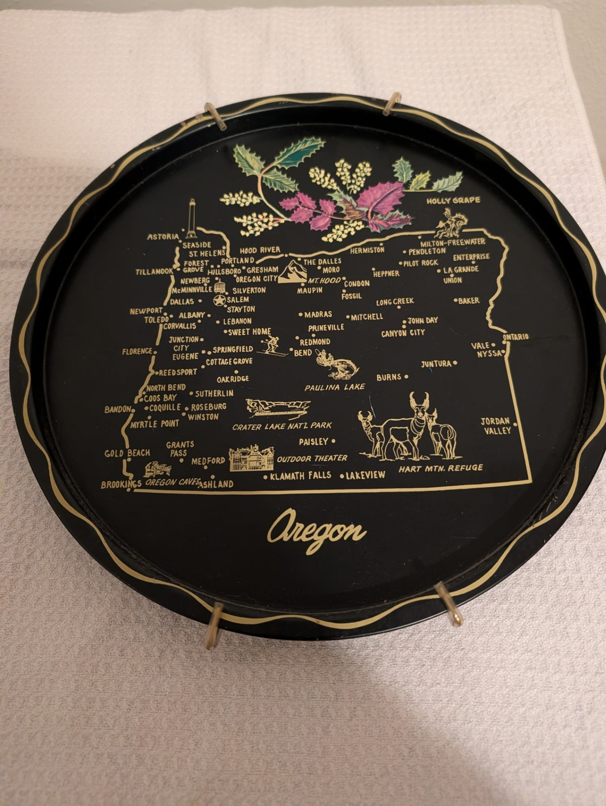 Vintage Oregon Tray
