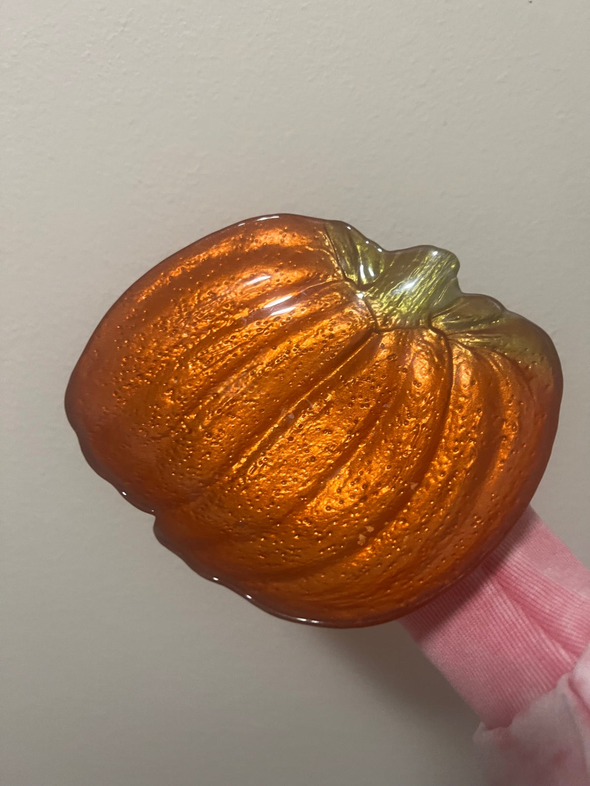 Orange Glossy Pumpkin Plate