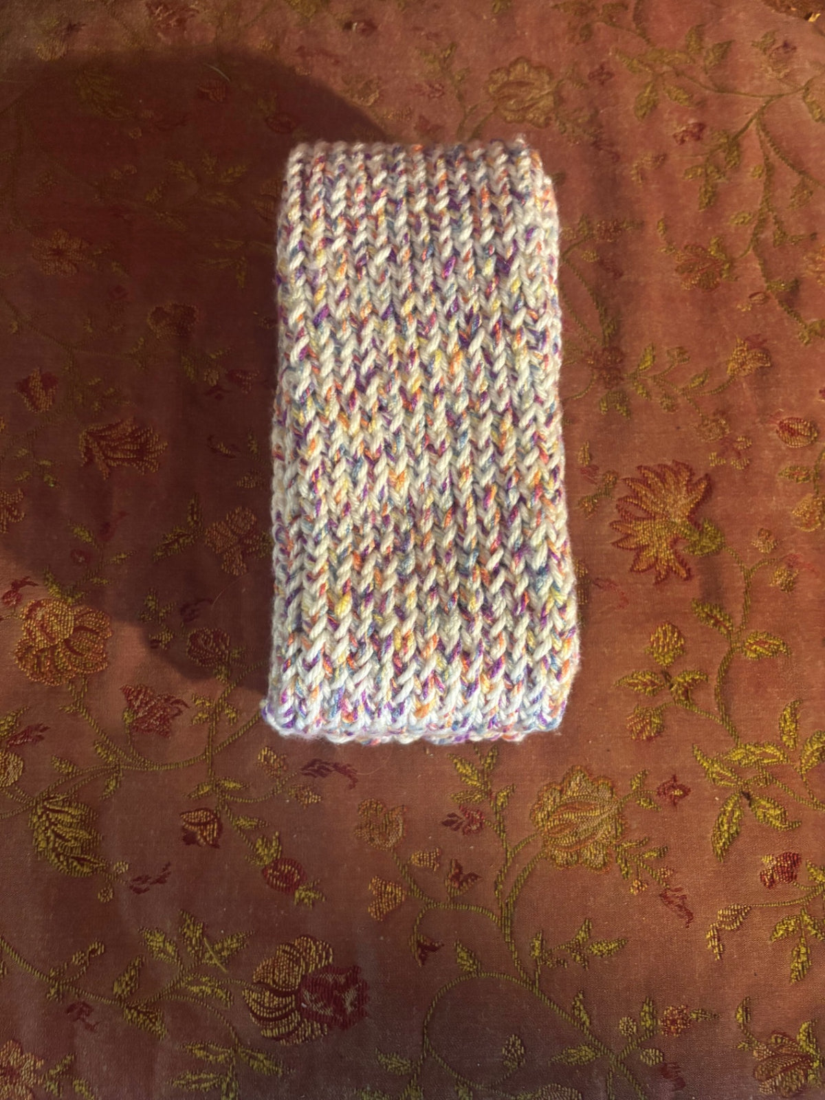 Handmade Double Knit Red Scarf