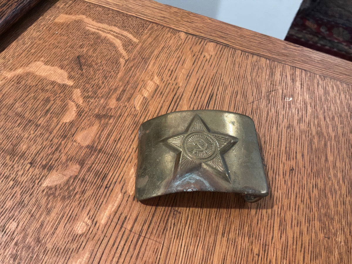 Brass Soviet Belt Buckle