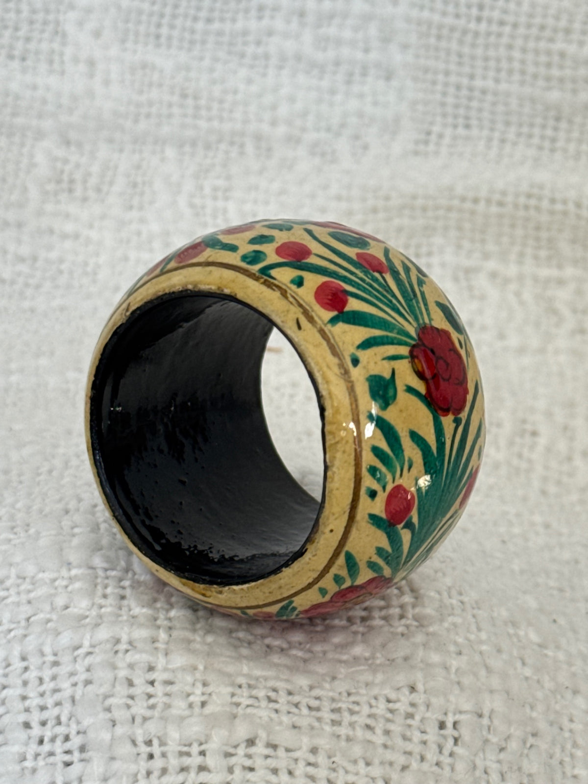 Hand painted napkin ring
