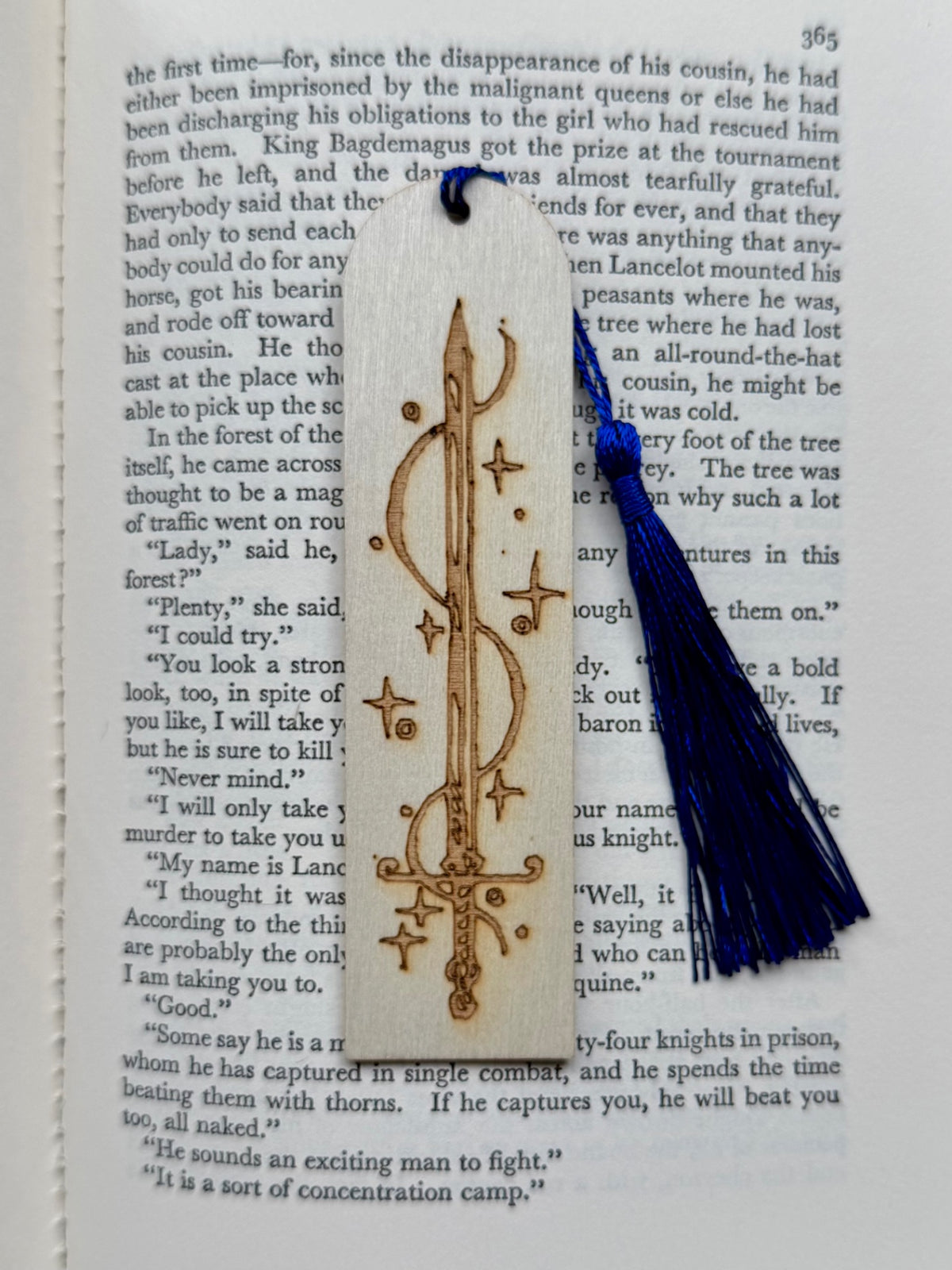 Wooden Bookmark - Sword