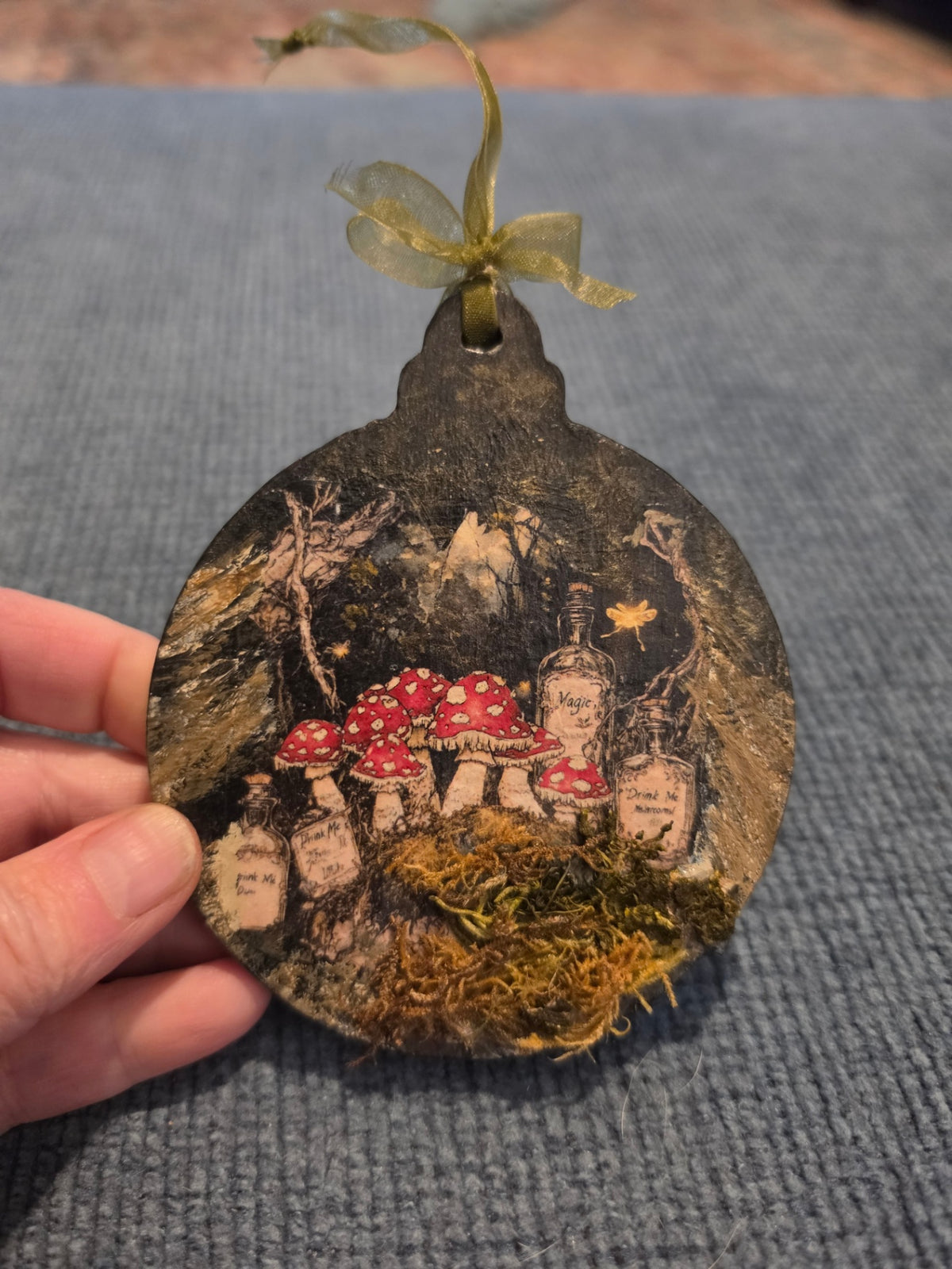 Mushroom ornament