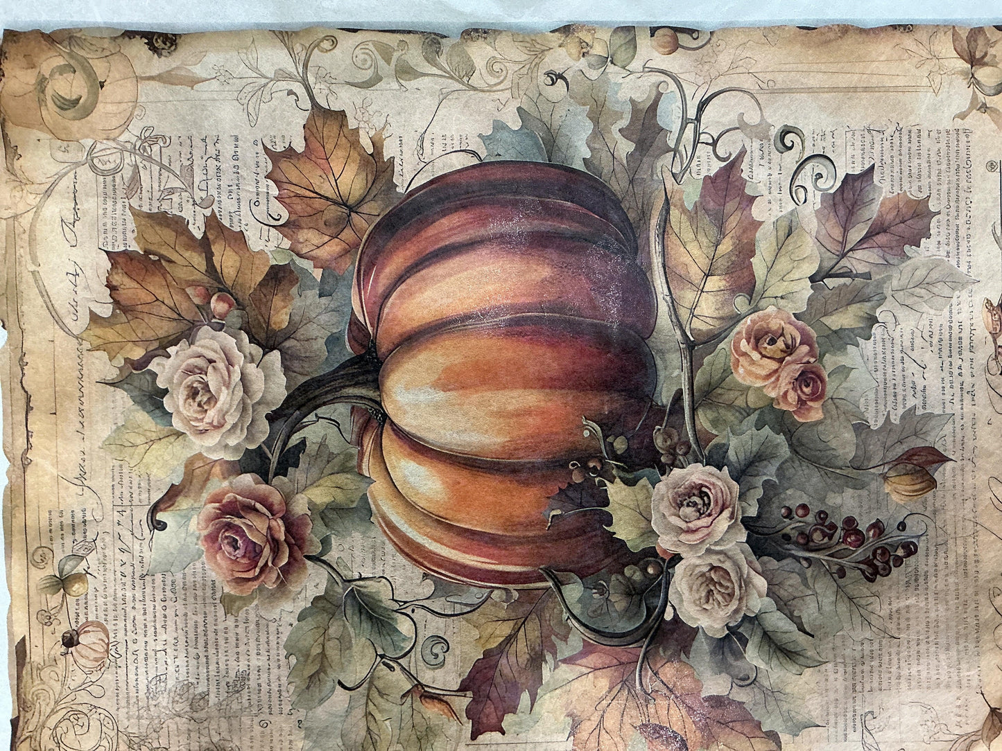Decoupage Central Decoupage Paper Autumn Harvest Decoupage Rice Paper (DC414)