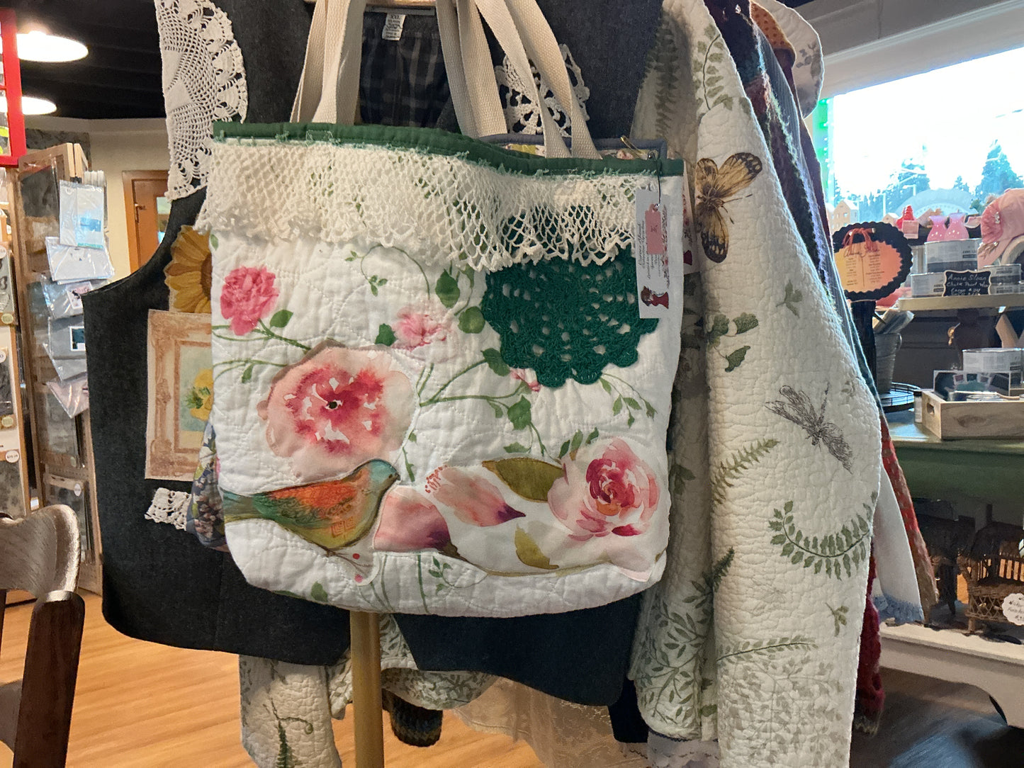 Quilted Bag - Green