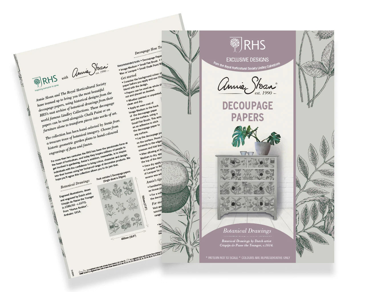 Annie Sloan Decoupage Papers - Botanical Drawings
