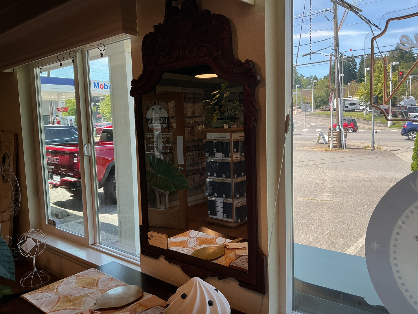 Hand-painted gothic mirror