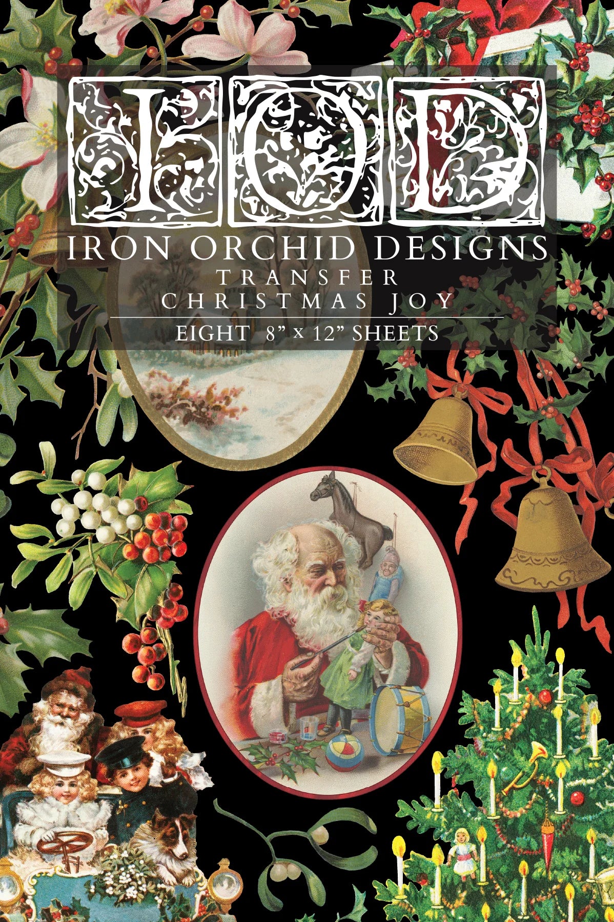 Christmas Joy IOD Transfer 8x12 Pad (8 sheets)
