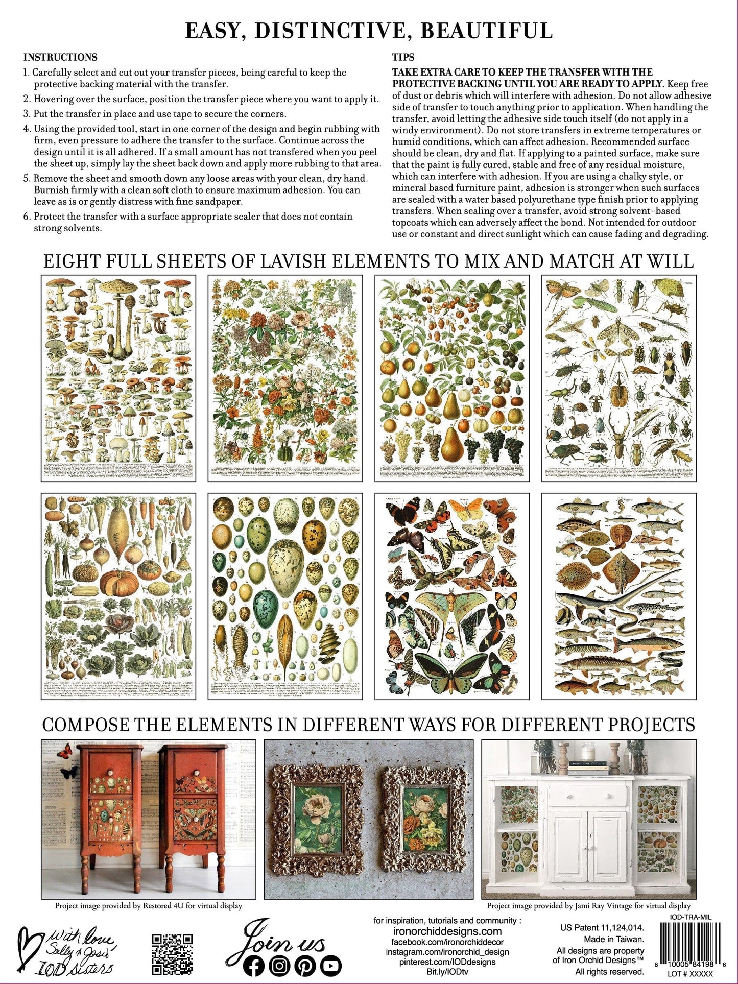 Millot's Pages IOD Transfer 12x16 Pad (8 sheets)