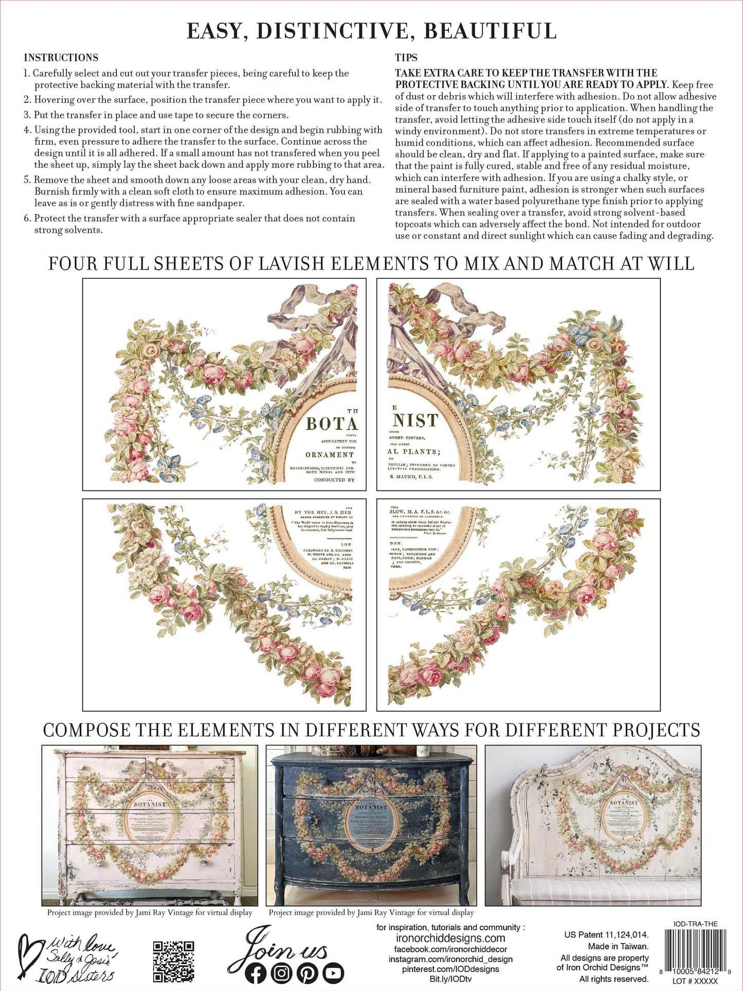 The Botanist IOD Transfer 12x16 Pad (4 sheets)