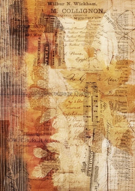 A4 Decoupage Queen Autumn Melody Rice Paper