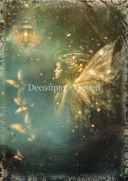 A4 Decoupage Queen Fairy Dust Rice Paper