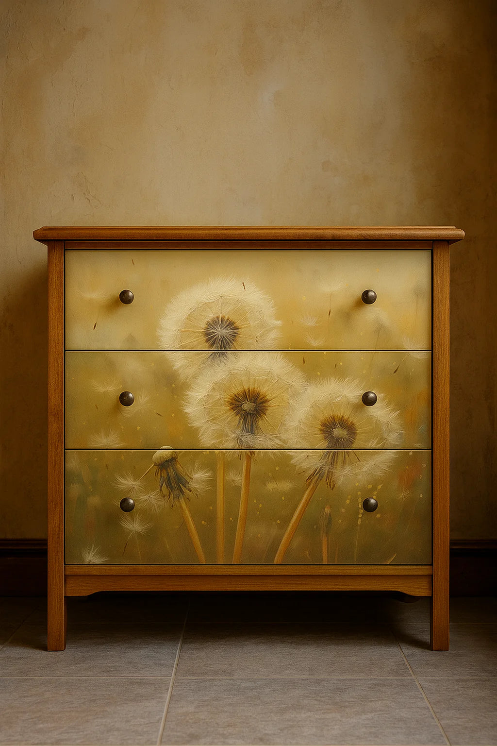 Dandelion - 23x33 Large A1 Size Decoupage Paper - Mint by Michelle