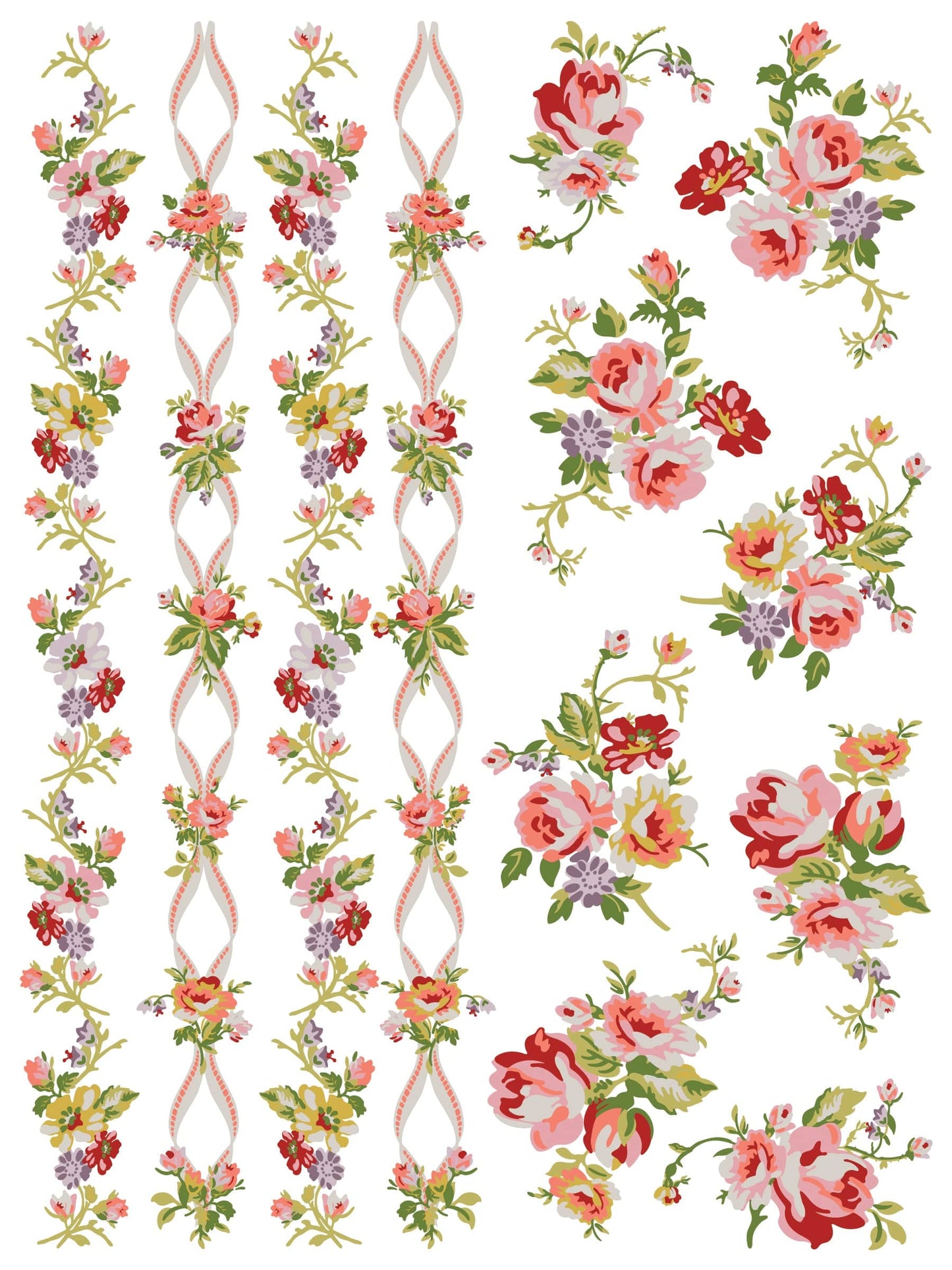 Ditsy Blooms IOD Paint Inlay 12x16 (8 Sheets)
