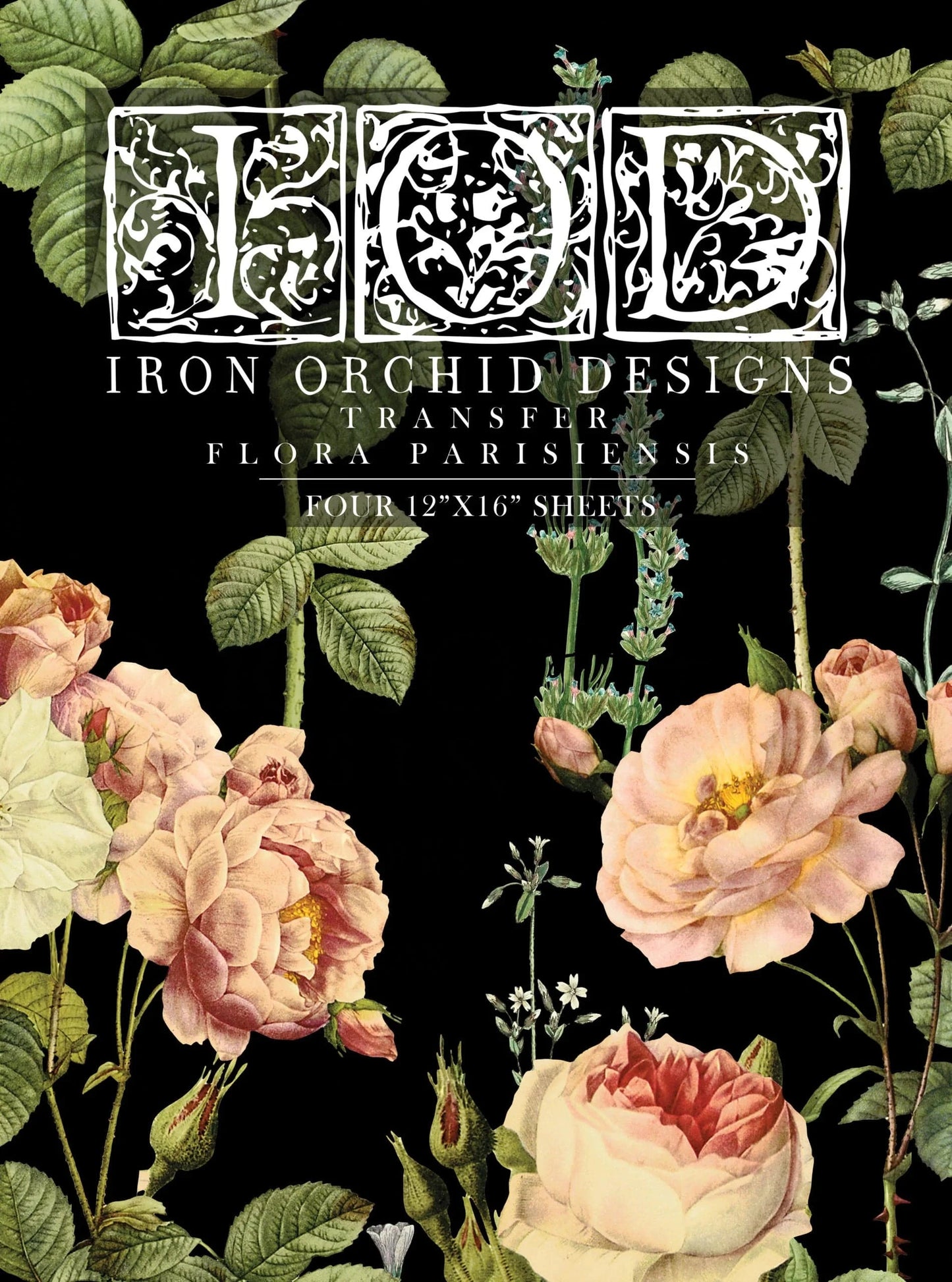 Flora Parisiensis IOD Transfer 12x16 (4 Sheets)