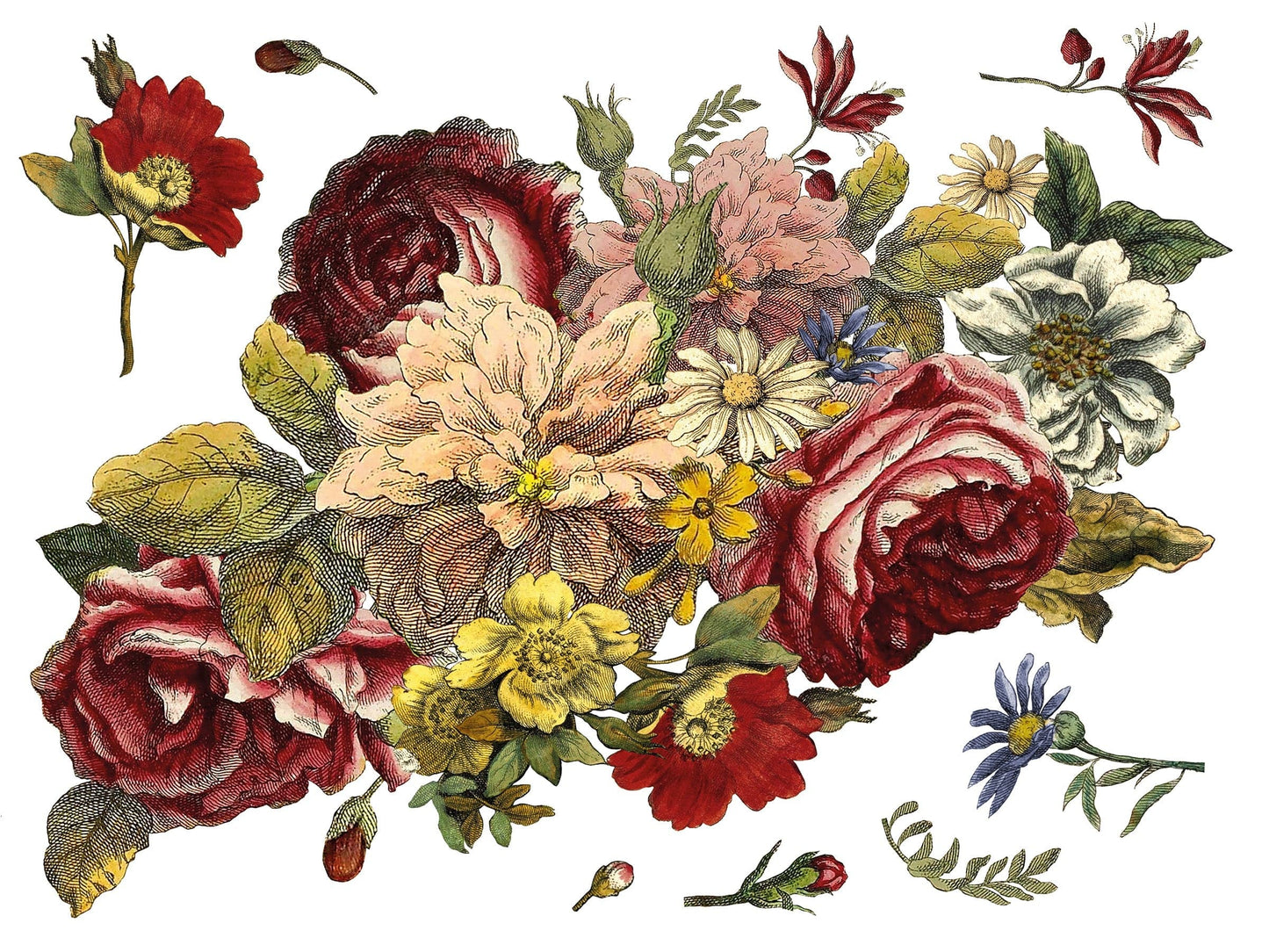 Floral Anthology IOD Transfer 12x16 Pad (4 sheets)