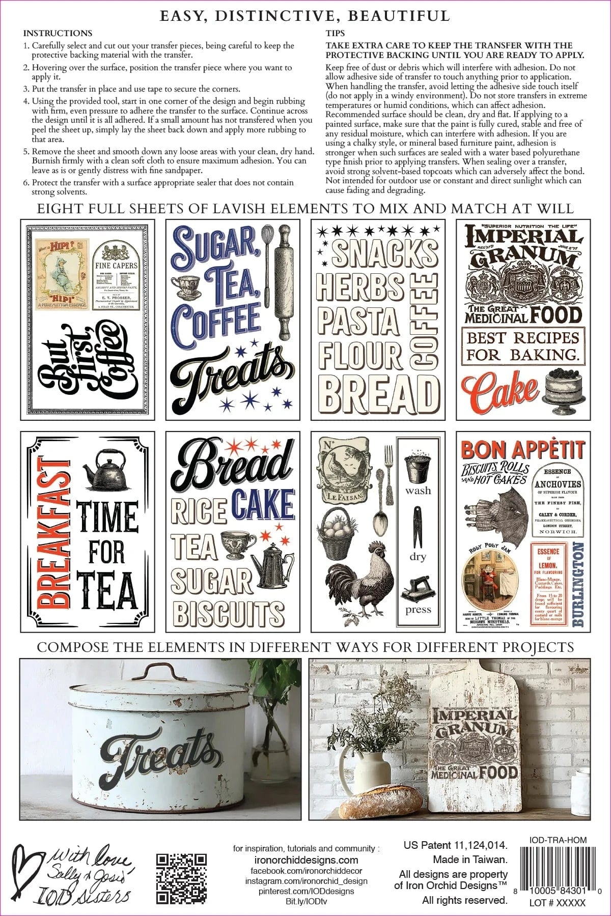 Home Sweet Home IOD Transfer 8x12 Pad (8 sheets)