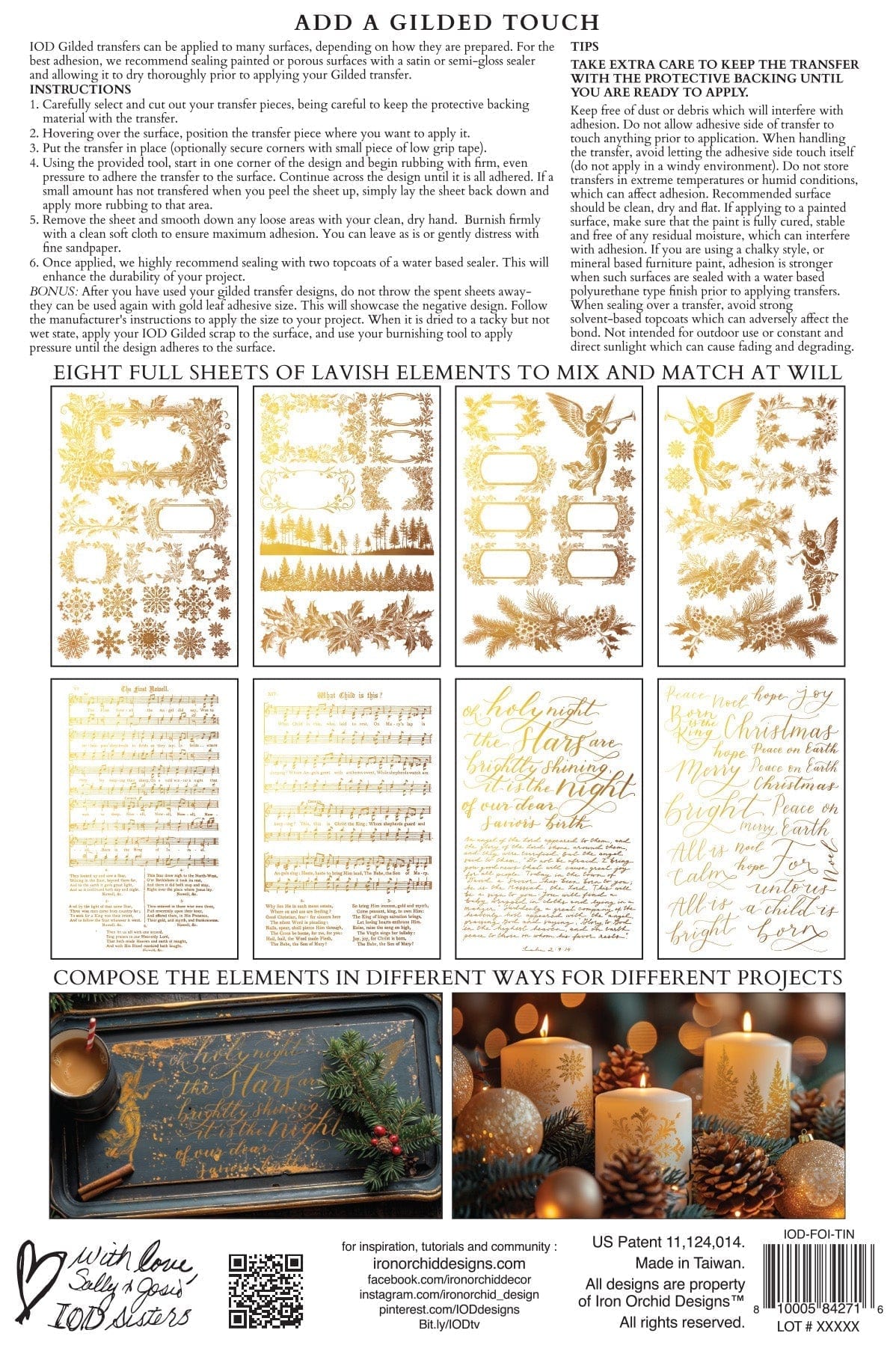 Tinsel IOD Transfer 8x12 Pad (8 sheets)