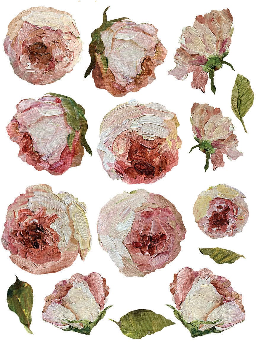 Painterly Florals IOD Transfer 12x16 Pad (8 sheets)