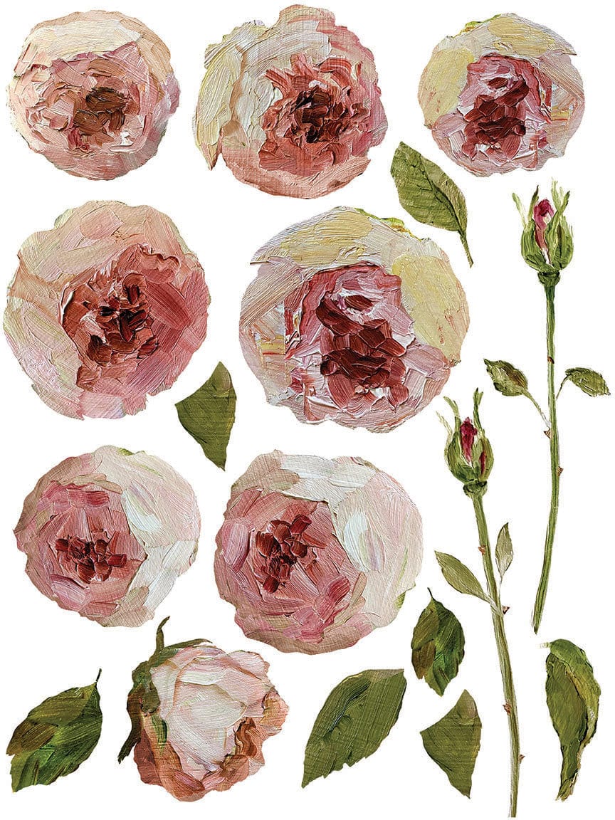 Painterly Florals IOD Transfer 12x16 Pad (8 sheets)