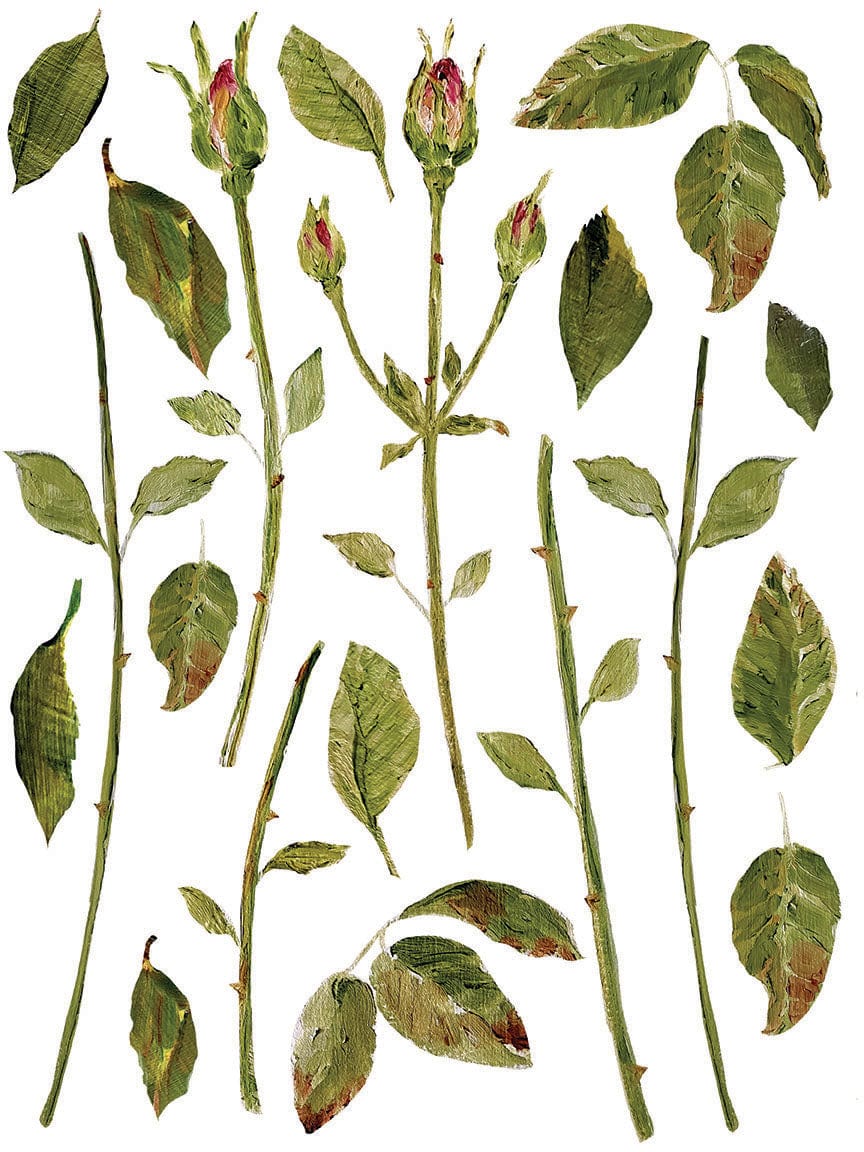 Painterly Florals IOD Transfer 12x16 Pad (8 sheets)