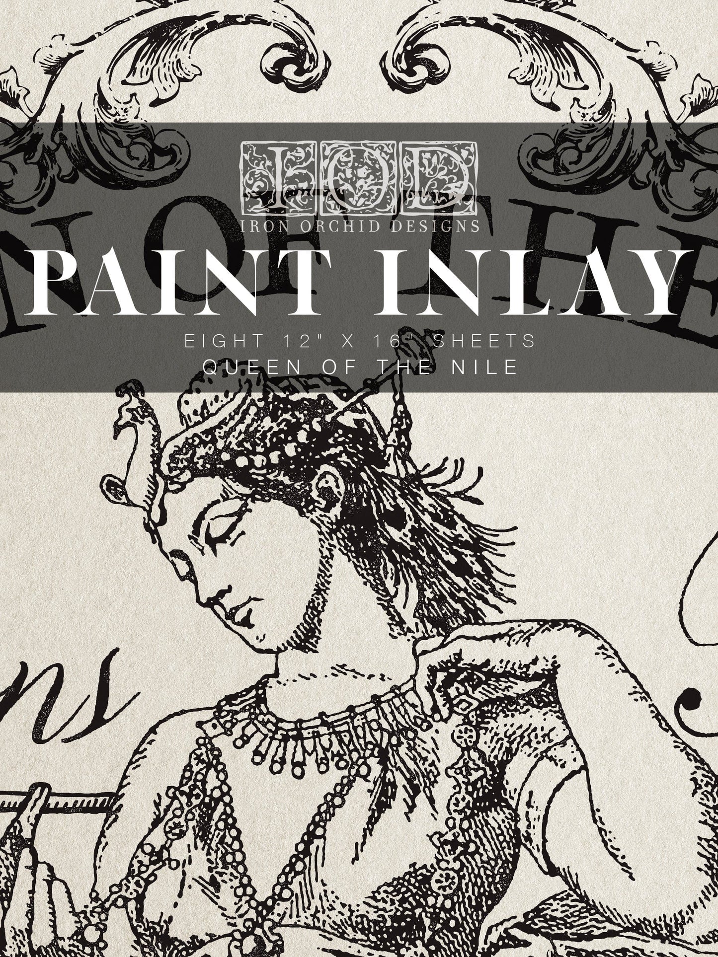 Queen of the Nile IOD Paint Inlay 12x16 (8 Sheets)