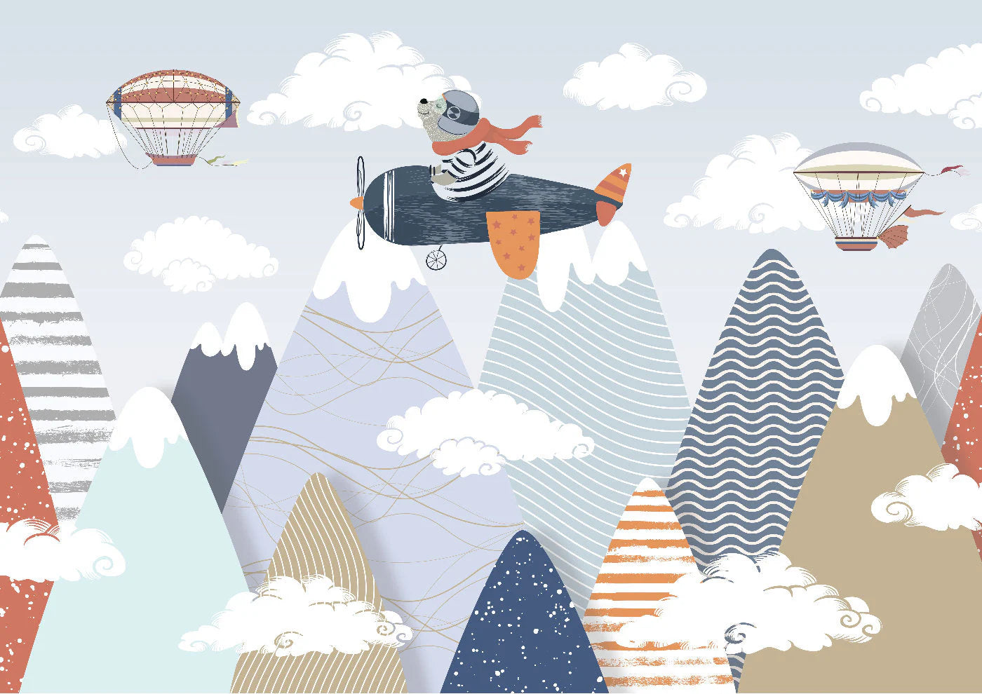 I'm Flying - 23x33 Large A1 Size Decoupage Paper - Three Yellow Goats