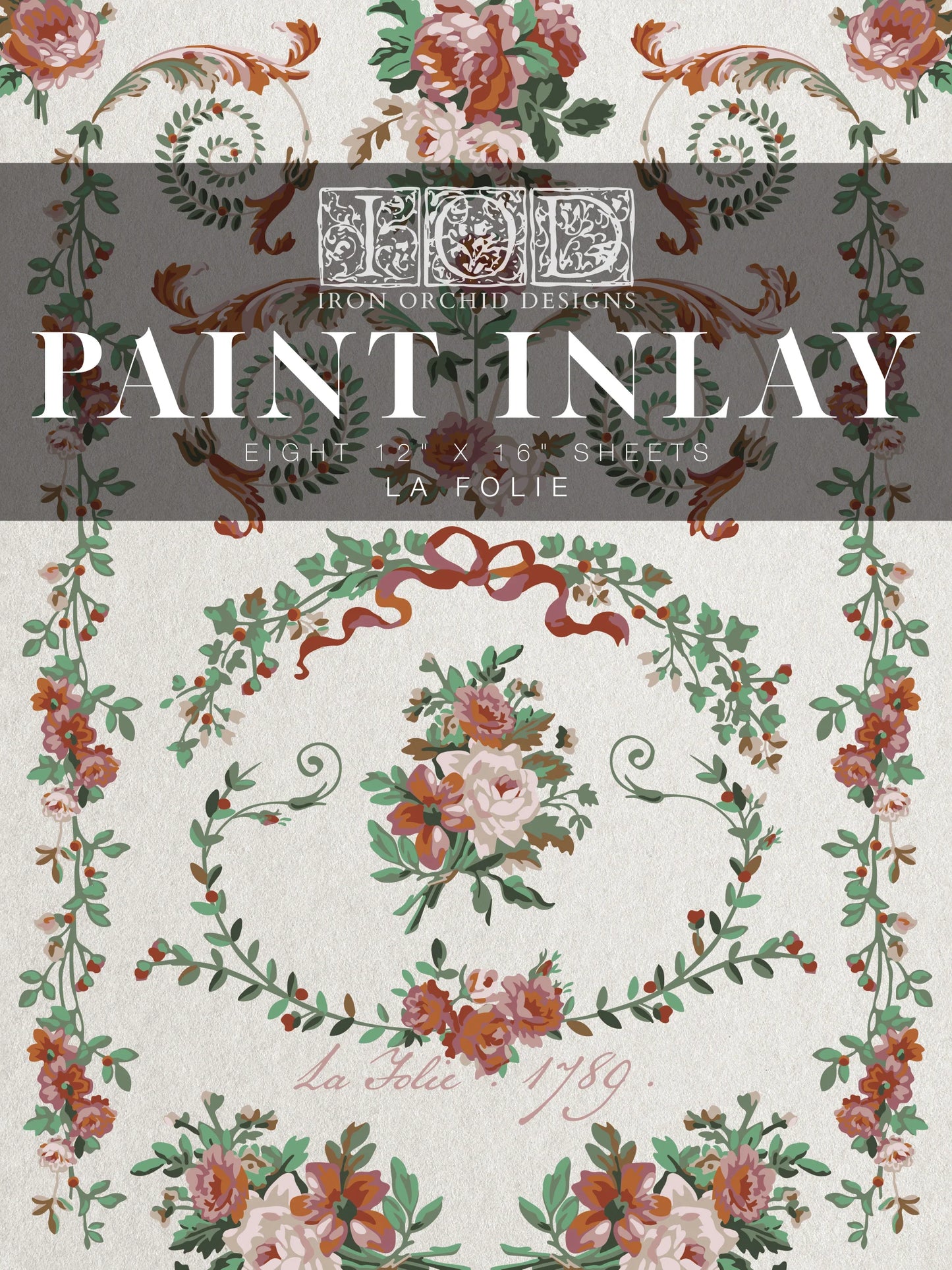 La Folie IOD Paint Inlay 12x16 (8 sheets)