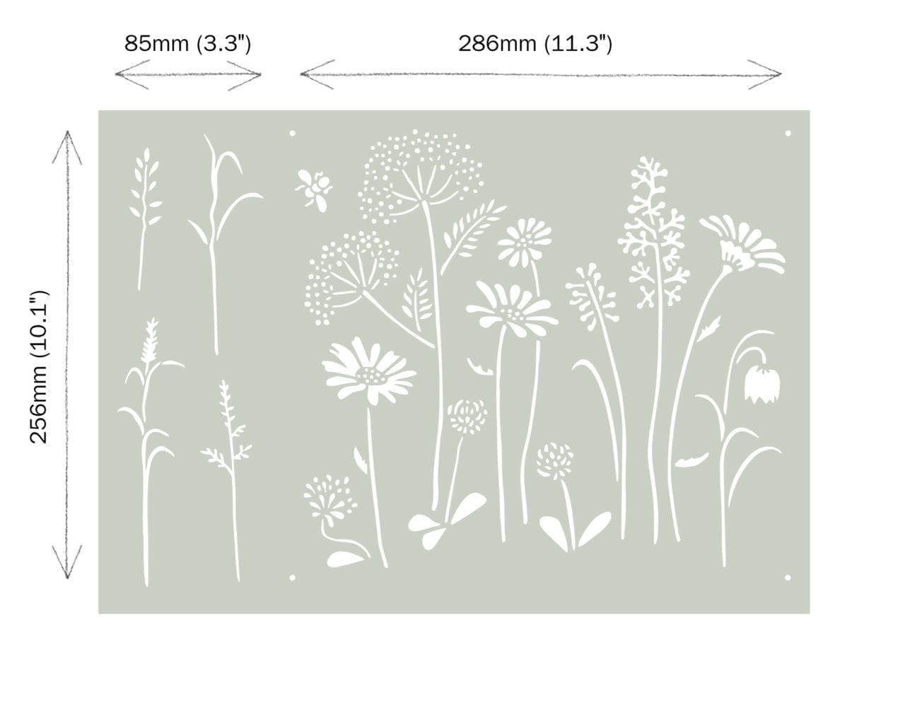 Annie Sloan Meadow Flowers Stencil