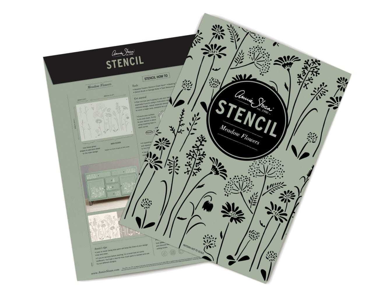 Annie Sloan Meadow Flowers Stencil