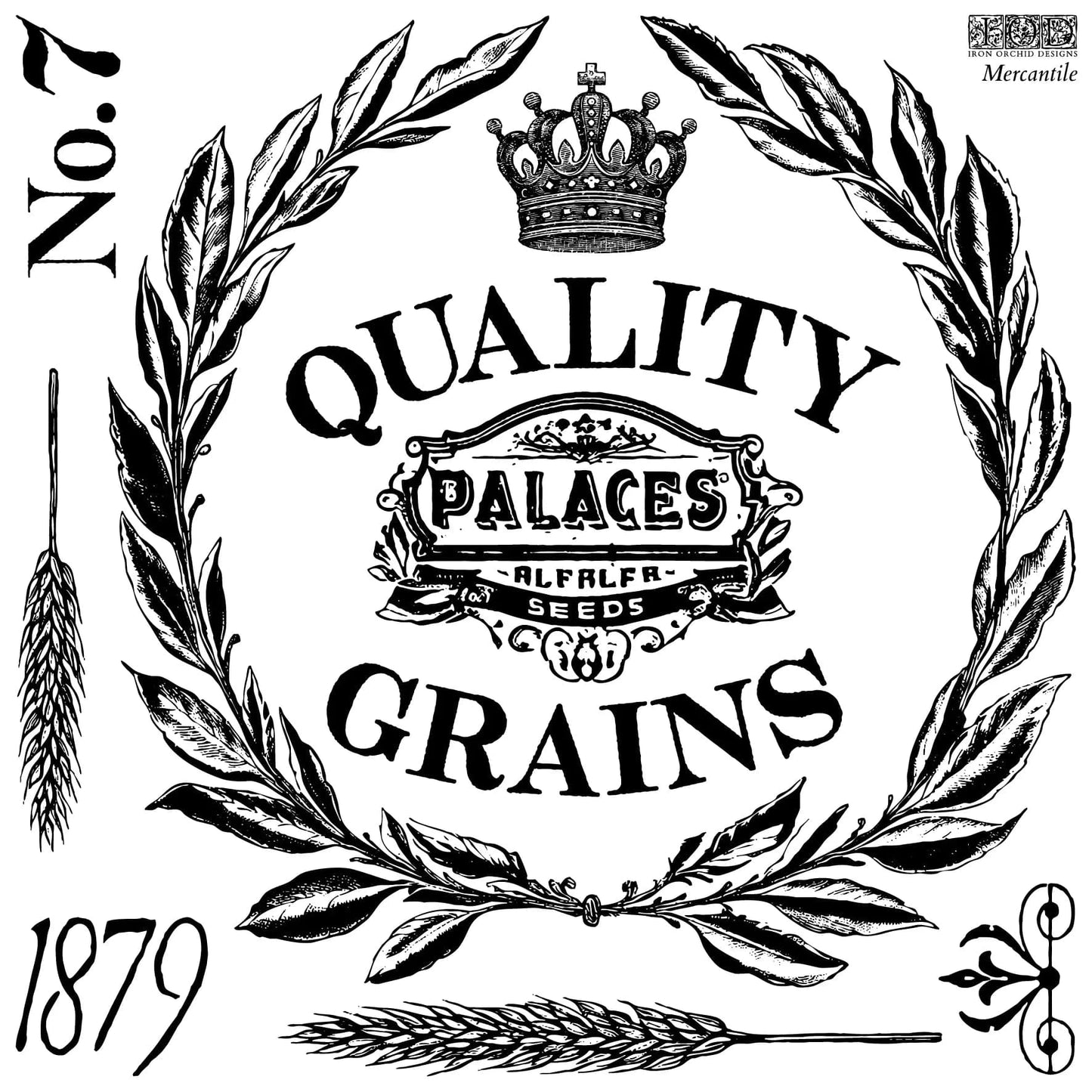 Mercantile 12x12 IOD Stamp (2 Sheets)
