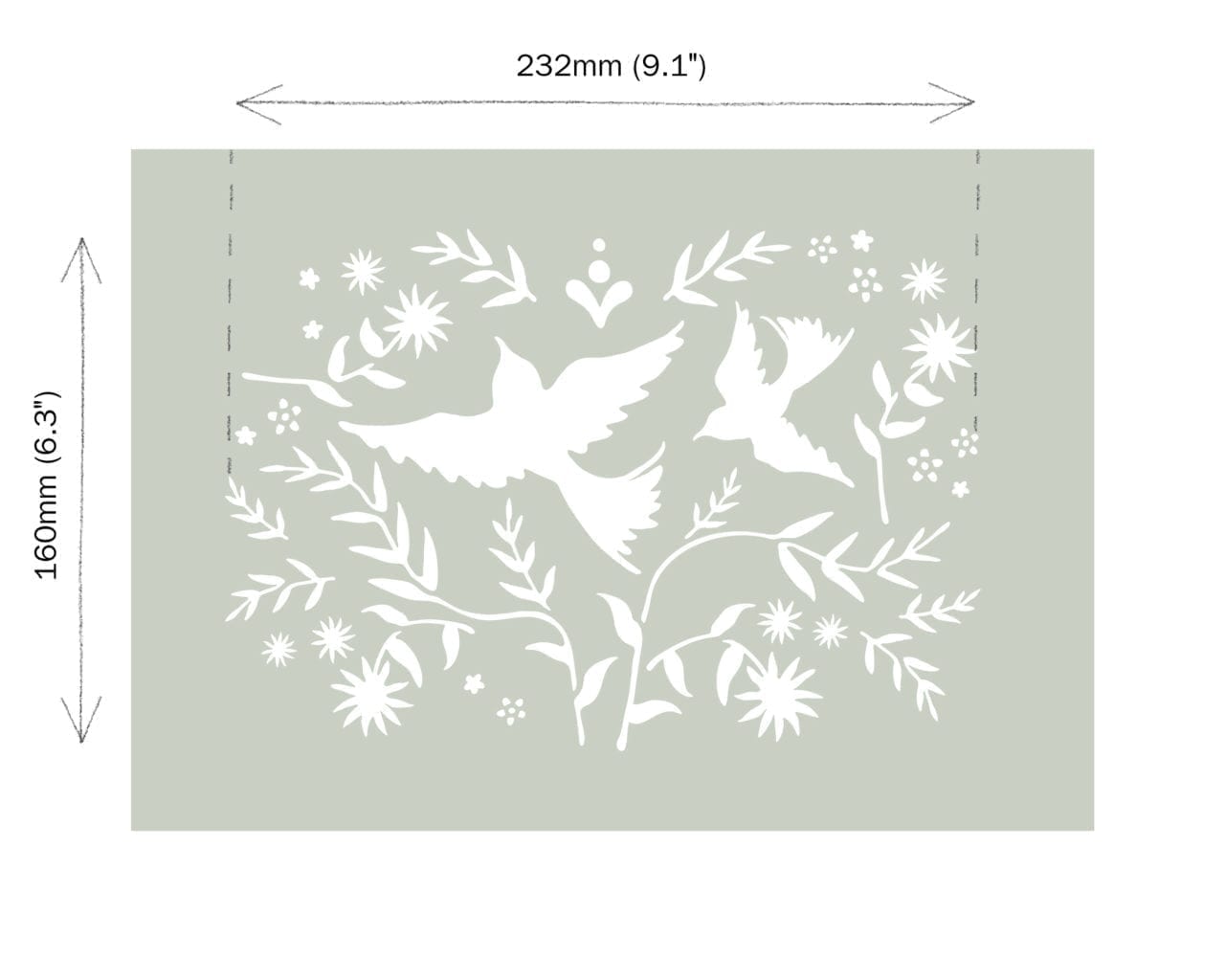 Annie Sloan Mexican Birds Stencil