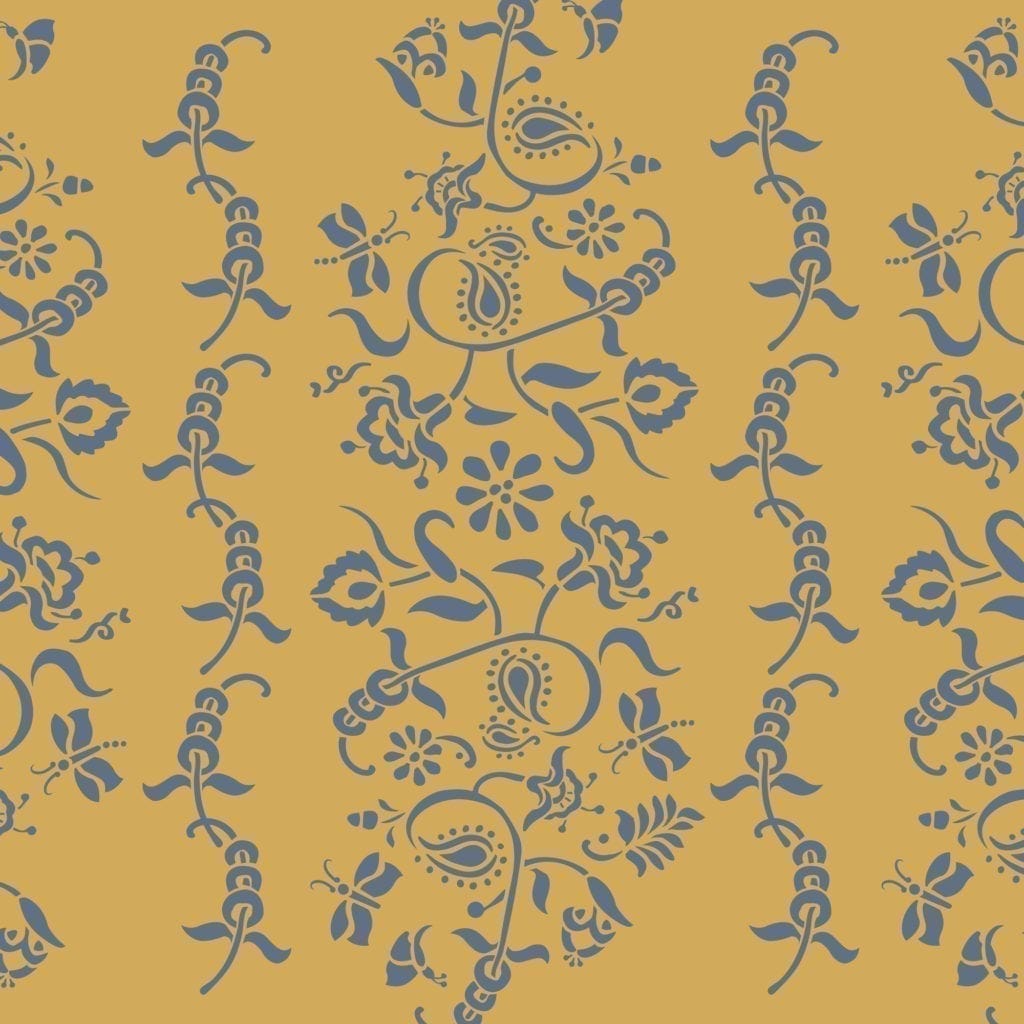 Annie Sloan Paisley Floral Garland Stencil