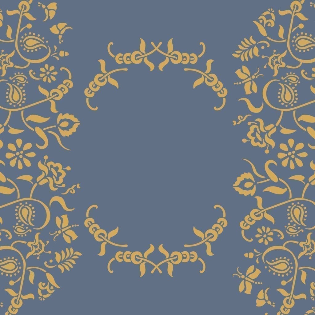 Annie Sloan Paisley Floral Garland Stencil