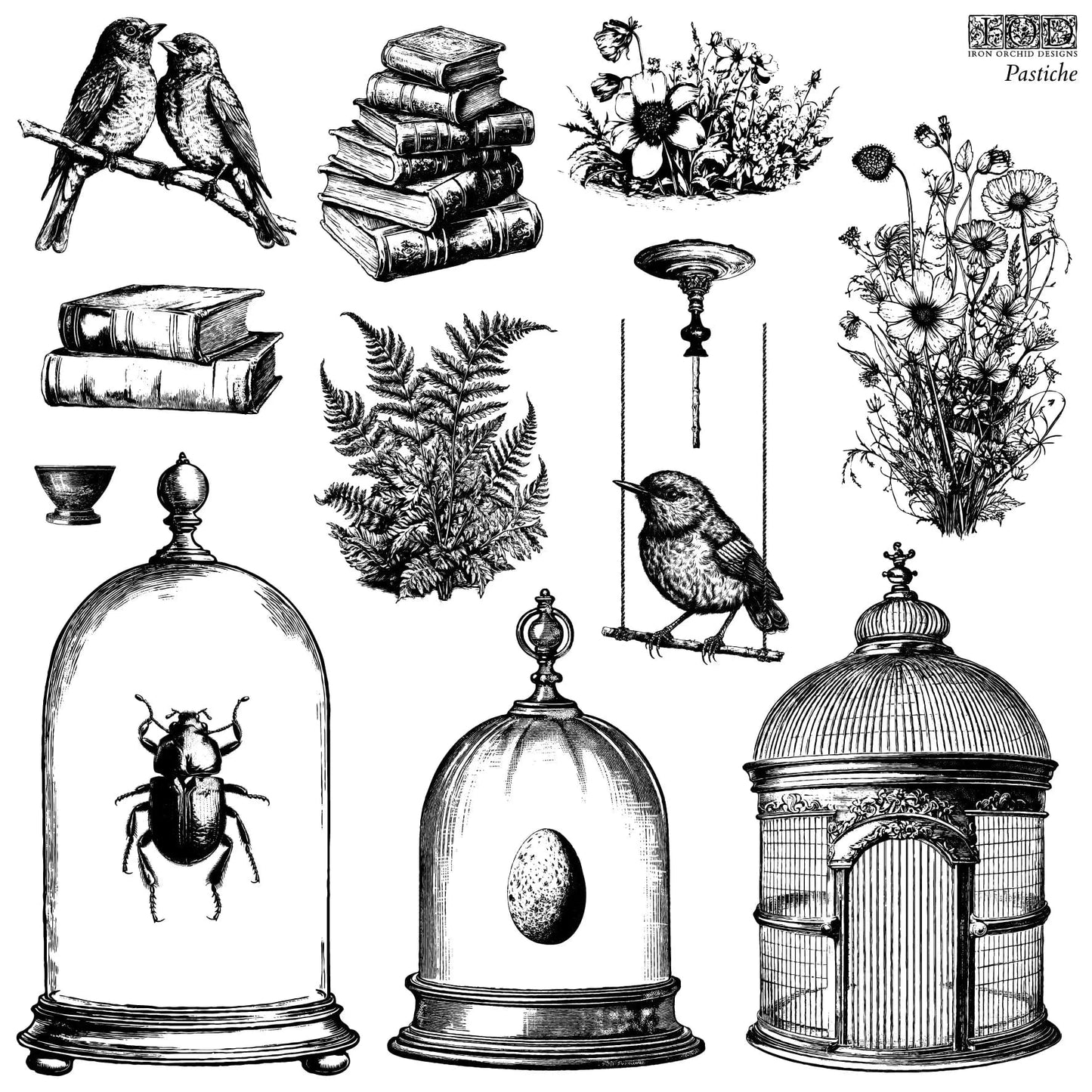 Pastiche 12x12 IOD Stamp (2 Sheets)