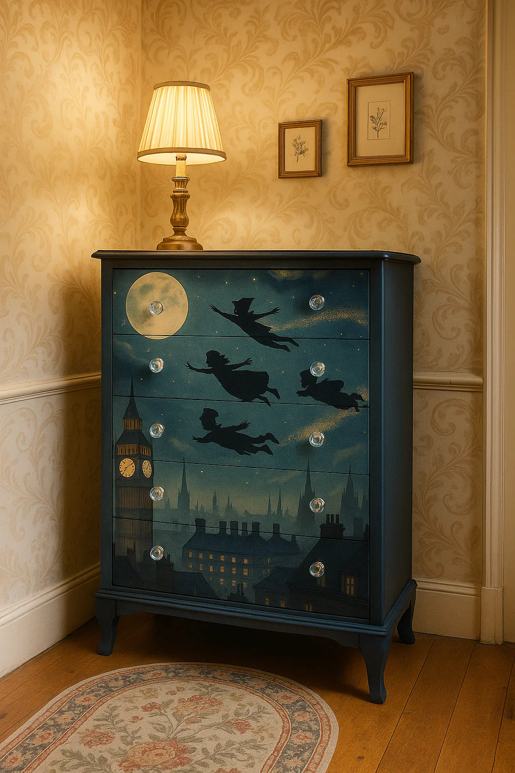 Peter Pan - 23x33 Large A1 Size Decoupage Paper - Three Yellow Goats