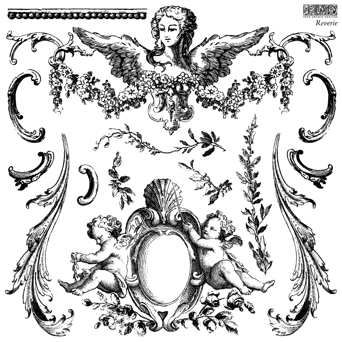 Reverie 12x12 IOD Stamp ( 2 sheets)