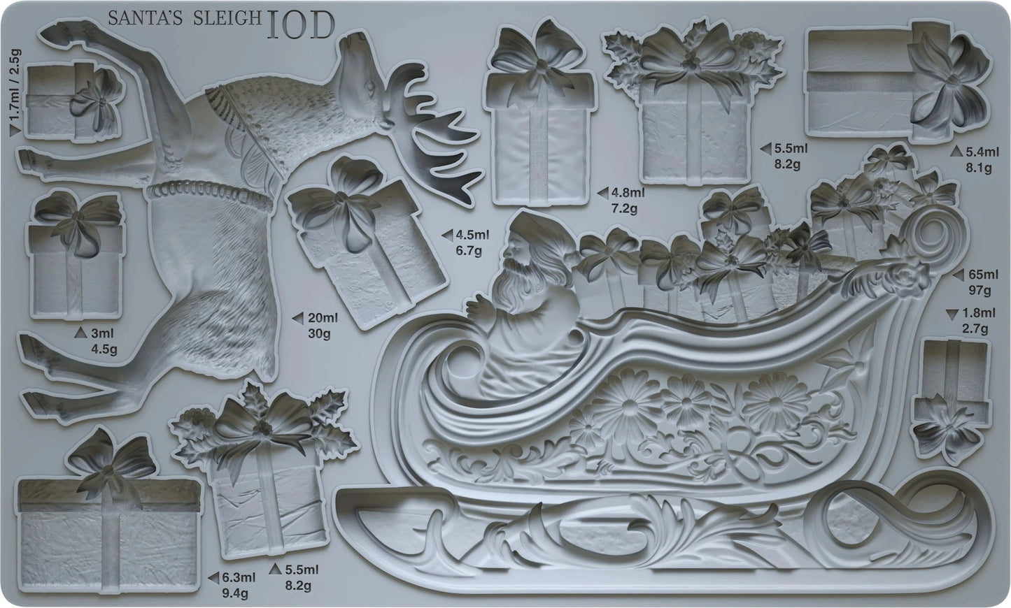 Santa's Sleigh IOD Mould