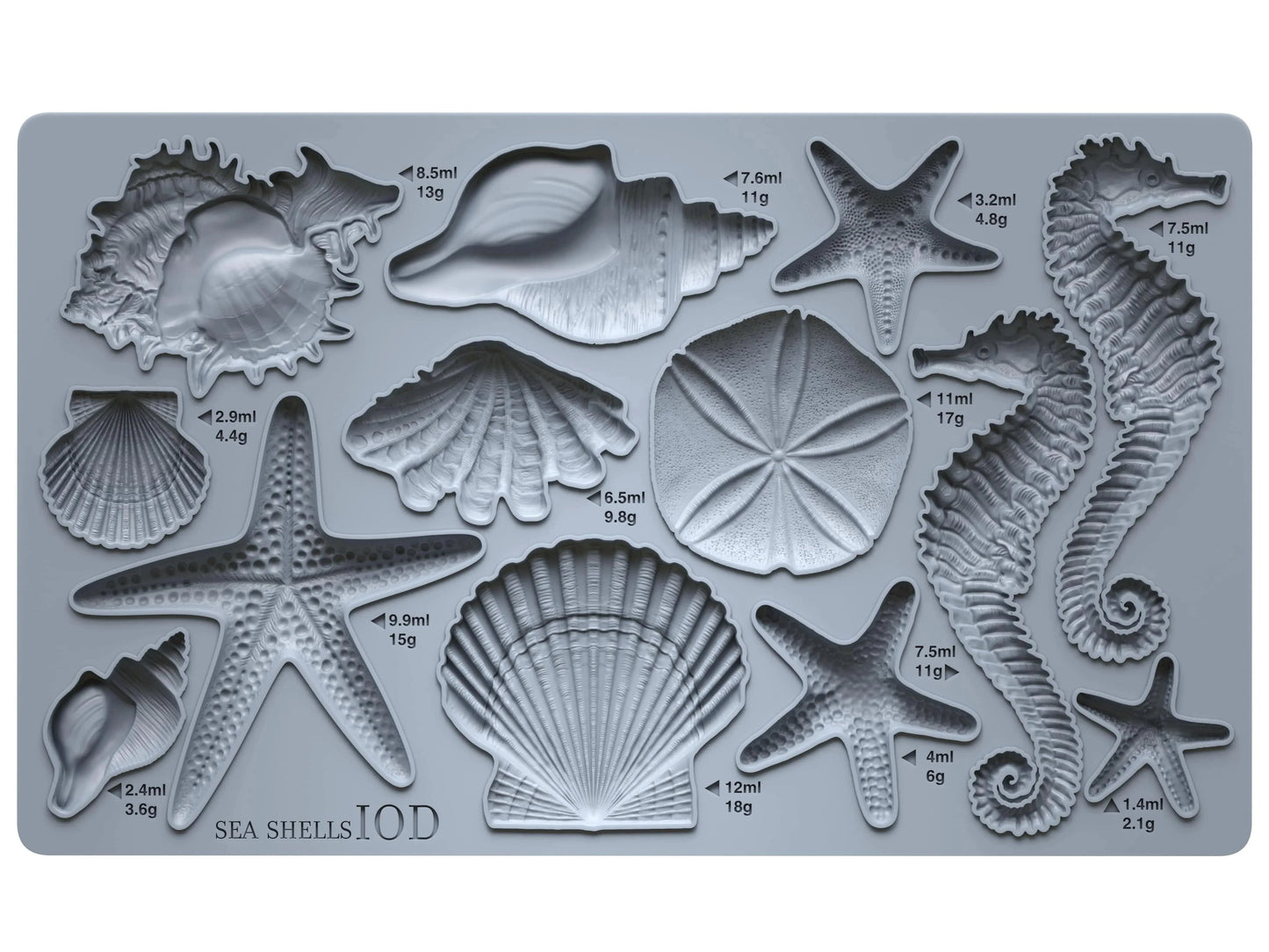 Sea Shells IOD Mould