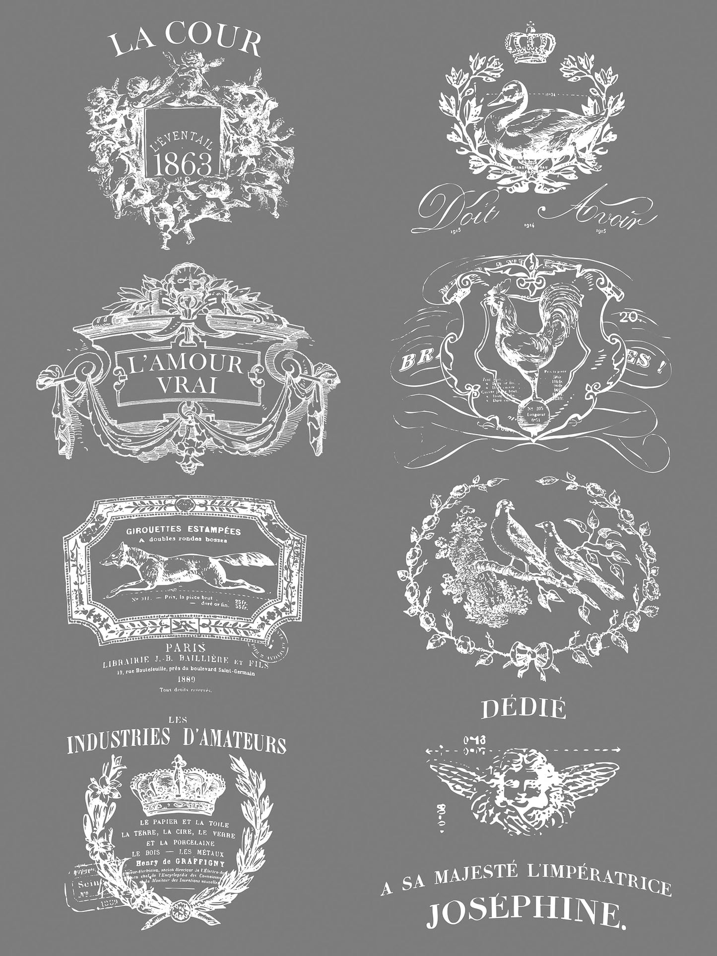 Traditional Pots IOD Transfer 12x16 (4 Sheets)