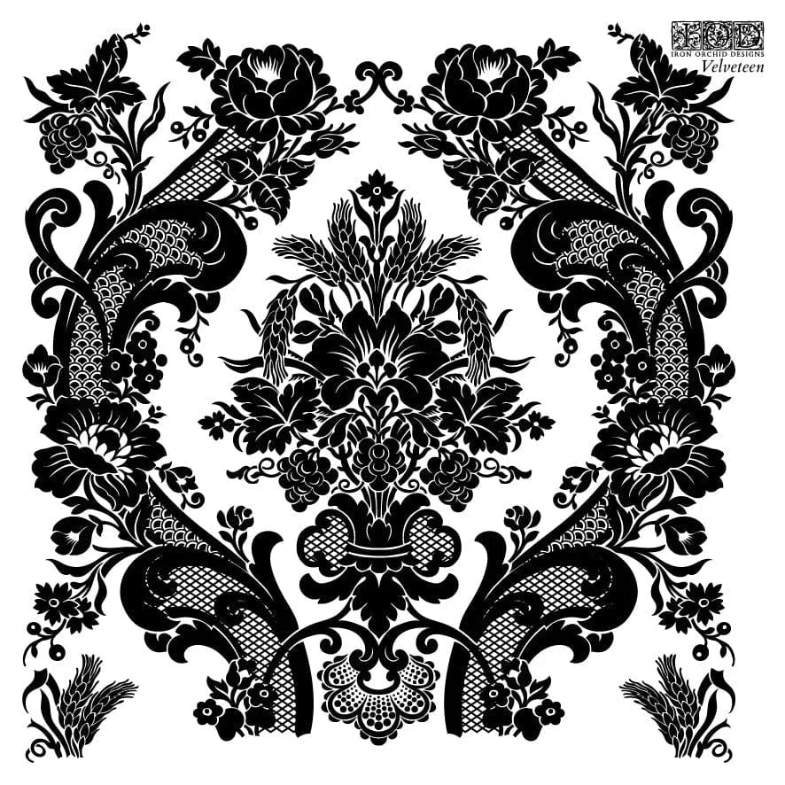 Velveteen 6x6 IOD Stamp (2 sheets)