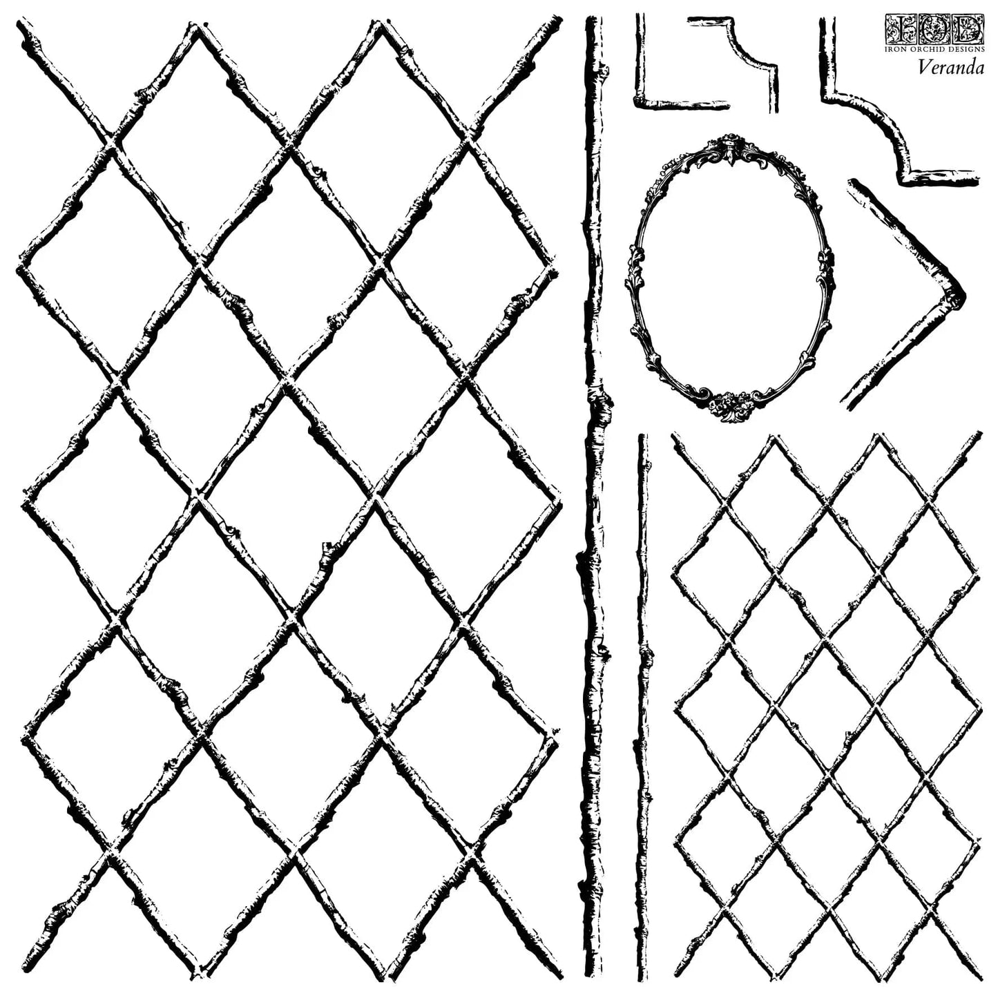 Veranda 12x12 IOD Stamp (2 sheets)