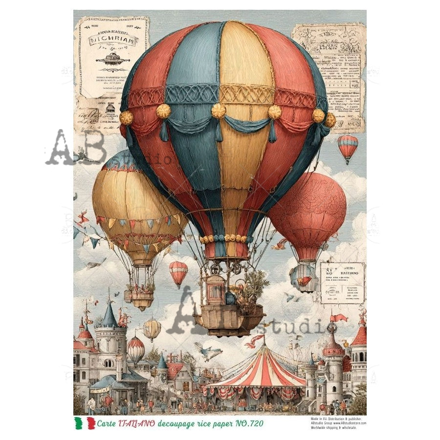 A4 The Painted Village Rice Paper (Carte Italiano NO.720)