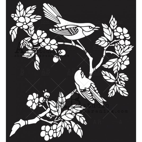 Japanese Garden - 8x8 Stencil - ID-319