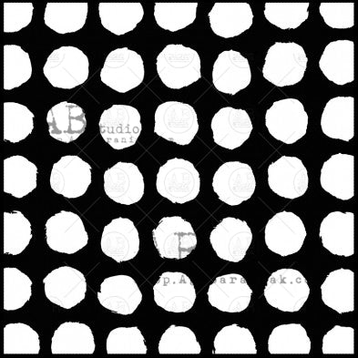 Organic Dot Grid - 6x6 Stencil - ID-463
